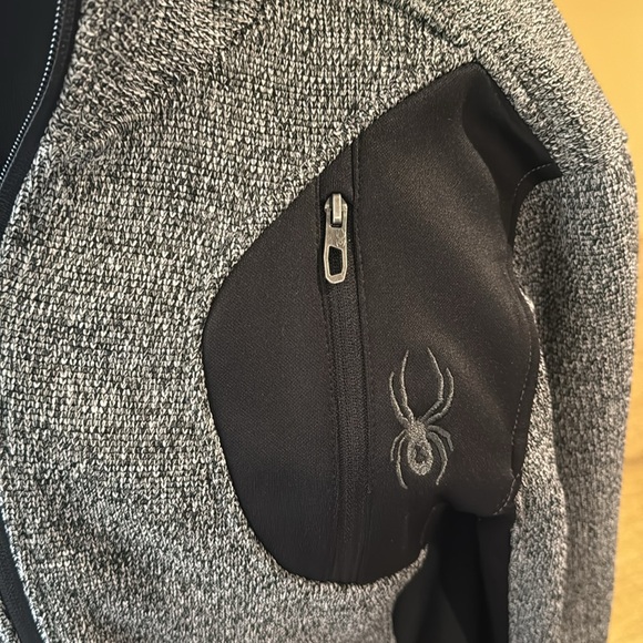 SPYDER Black & White Zip Up Jacket - Picture 2 of 14